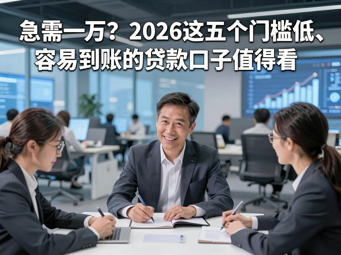 急需一万？2026这五个门槛低、容易到账的贷款口子值得看