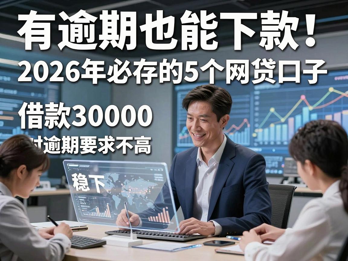 有逾期也能下款！2026年必存的5个网贷口子，借款30000稳下且对逾期要求不高