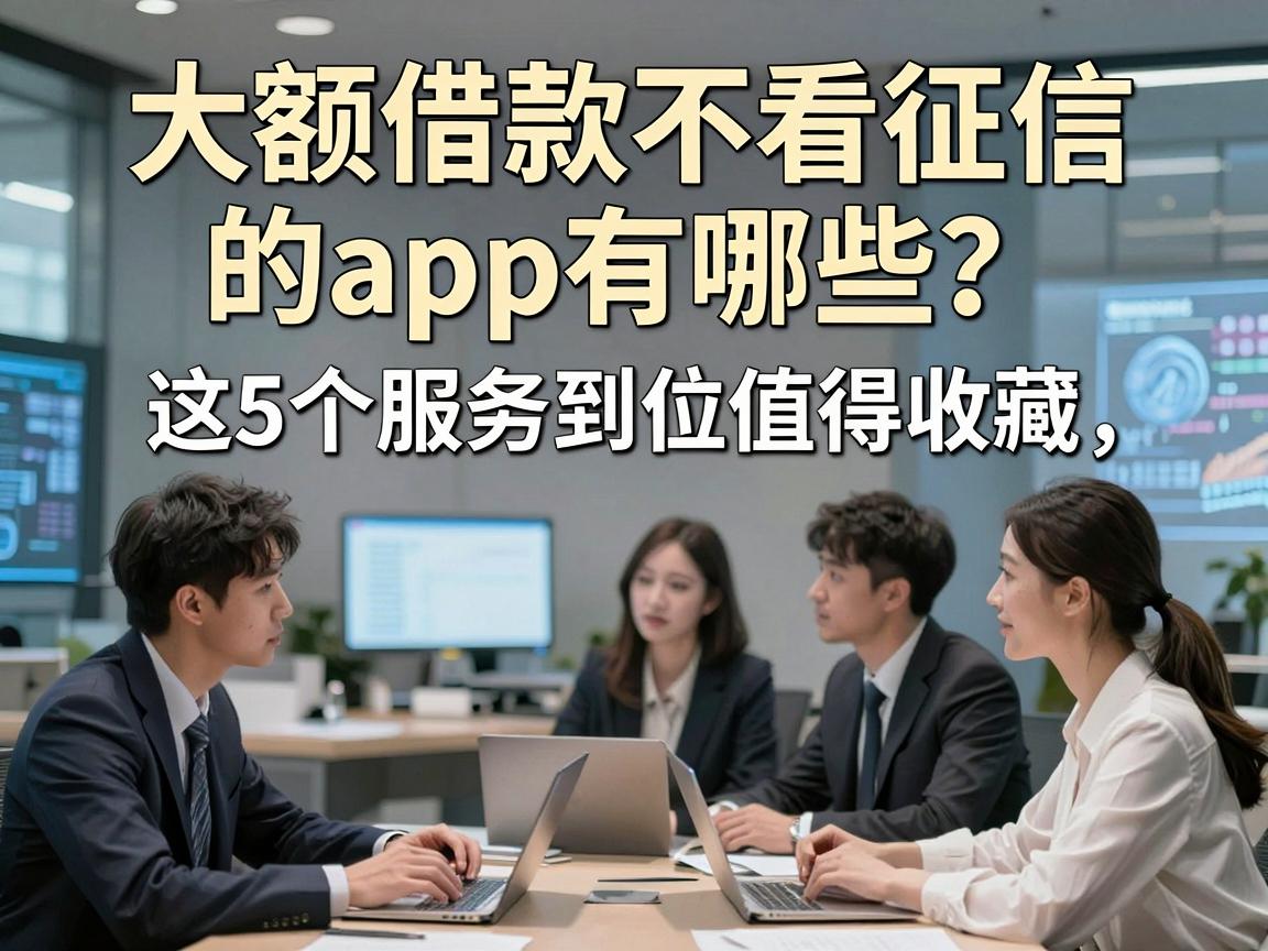大额借款不看征信的app有哪些？这5个服务到位值得收藏！