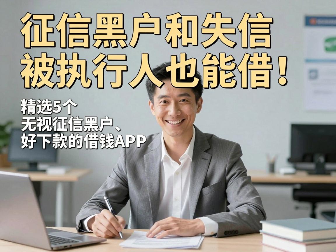征信黑户和失信被执行人也能借！精选5个无视征信黑户、好下款的借钱APP
