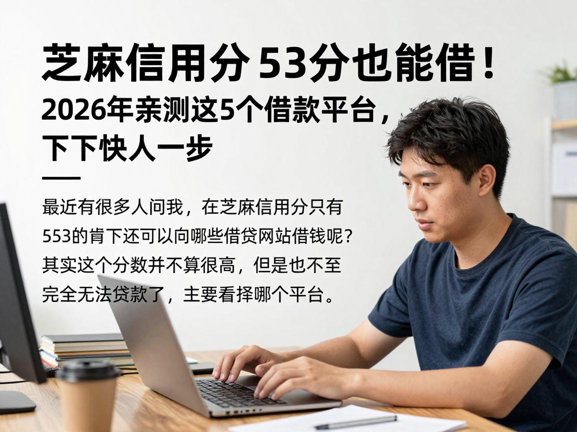 芝麻信用分553分也能借！2026年亲测这5个借款平台，下款快人一步