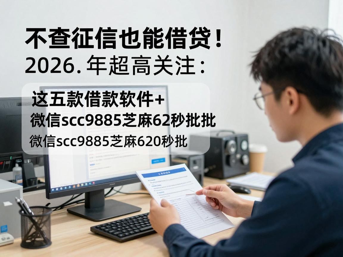 不查征信也能借钱！2026年超高关注：这五款借款软件+微信scc9885芝麻620秒批