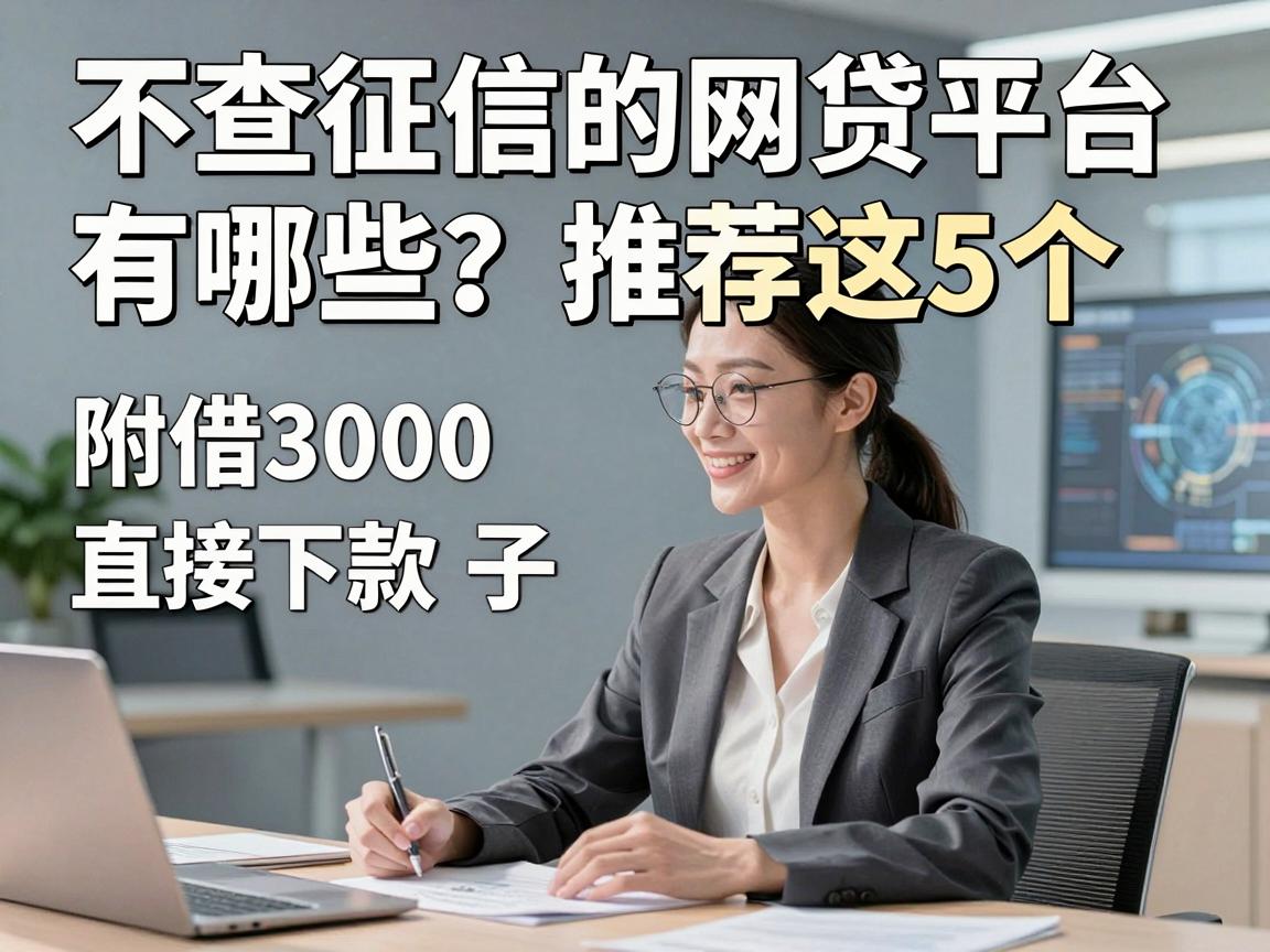 不查征信的网贷平台有哪些？推荐这5个，附借3000直接下款的口子
