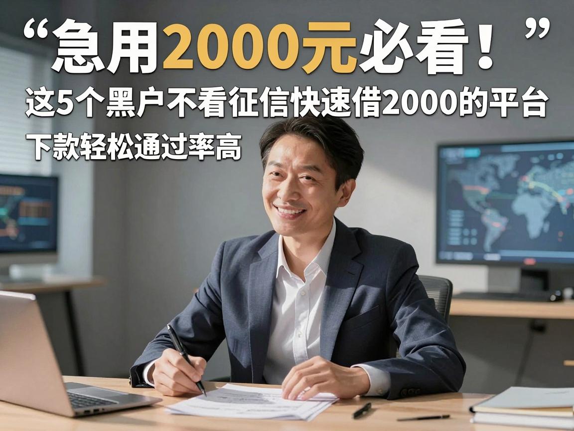 急用2000元必看！这5个黑户不看征信快速借2000的平台，下款轻松通过率高