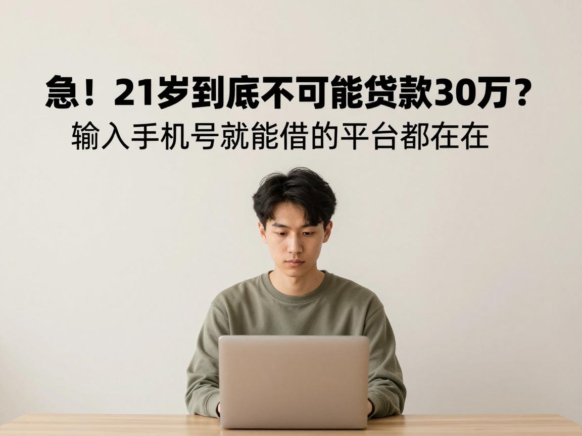 急！21岁到底能不能贷款30万？输入手机号就能借的平台都在这