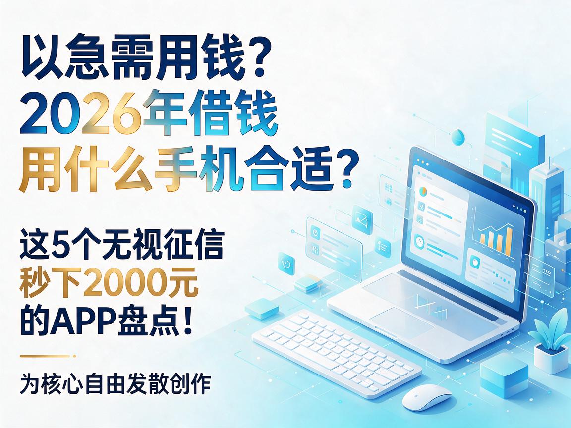 急需用钱？2026年借钱用什么手机合适？这5个无视征信秒下2000元的APP盘点！