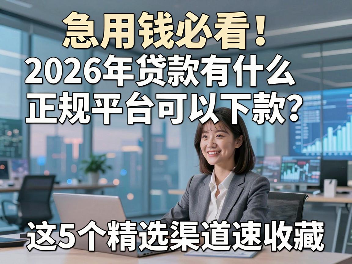 急用钱必看！2026年贷款有什么正规平台可以下款？这5个精选渠道速收藏！