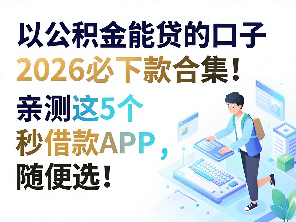 公积金能贷的口子2026必下款合集!亲测这5个秒借款APP,随便选!