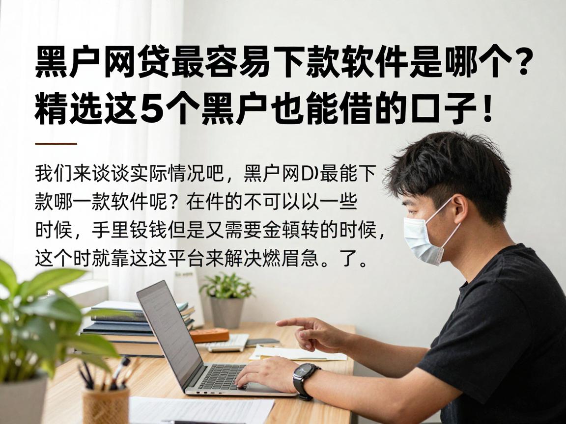 黑户网贷最容易下款的软件是哪个？精选这5个黑户也能借的口子！