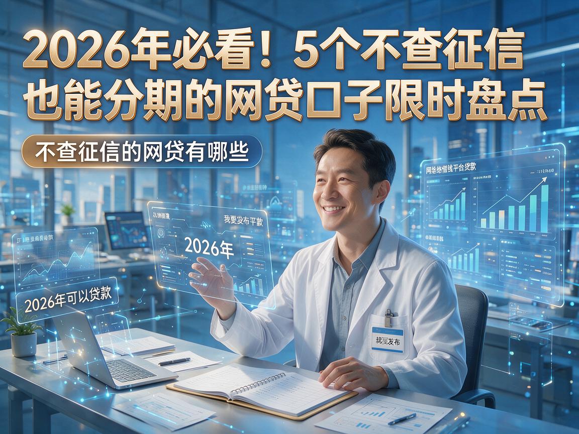 2026年必看！5个不查征信也能分期的网贷口子限时盘点，不查征信的网贷有哪些2026年可以贷款？