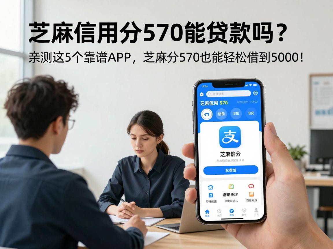 芝麻信用分570能贷款吗？亲测这5个靠谱APP，芝麻分570也能轻松借到5000！