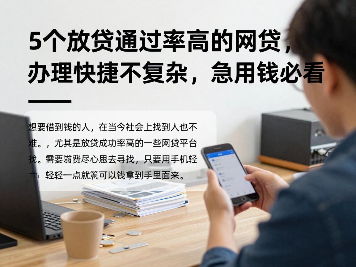5个放贷通过率高的网贷，办理快捷不复杂，急用钱必看！