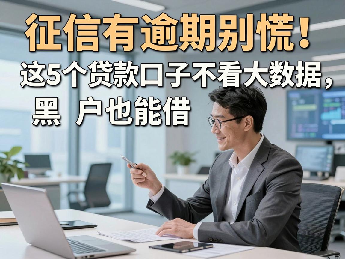 征信有逾期别慌！这5个贷款口子不看大数据，黑户也能借