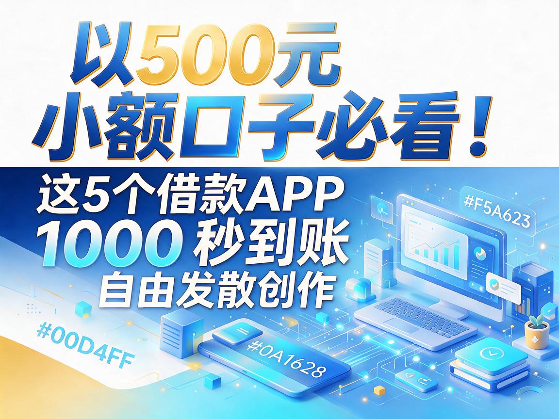 500元小额口子必看！这5个借款APP号称1000秒到账