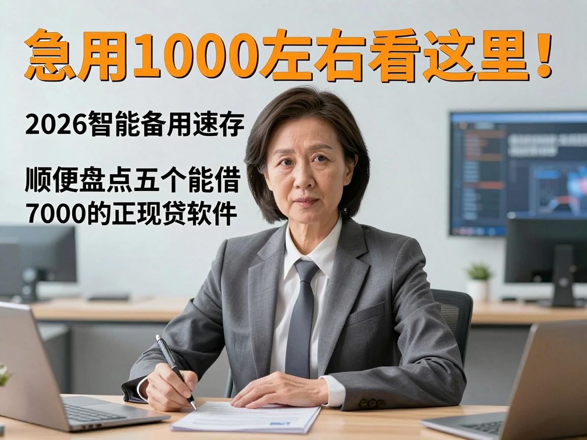 急用1000左右看这里!2026智能备用速存,顺便盘点五个能借7000的正规网贷软件