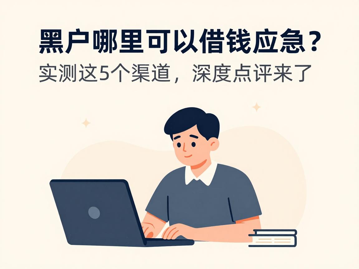 黑户哪里可以借钱应急？实测这5个渠道，深度点评来了