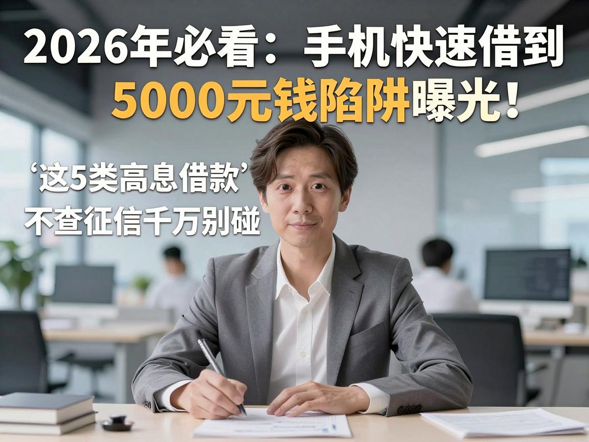 2026年必看：手机快速借到5000元钱陷阱曝光！这5类高息借款不查征信千万别碰