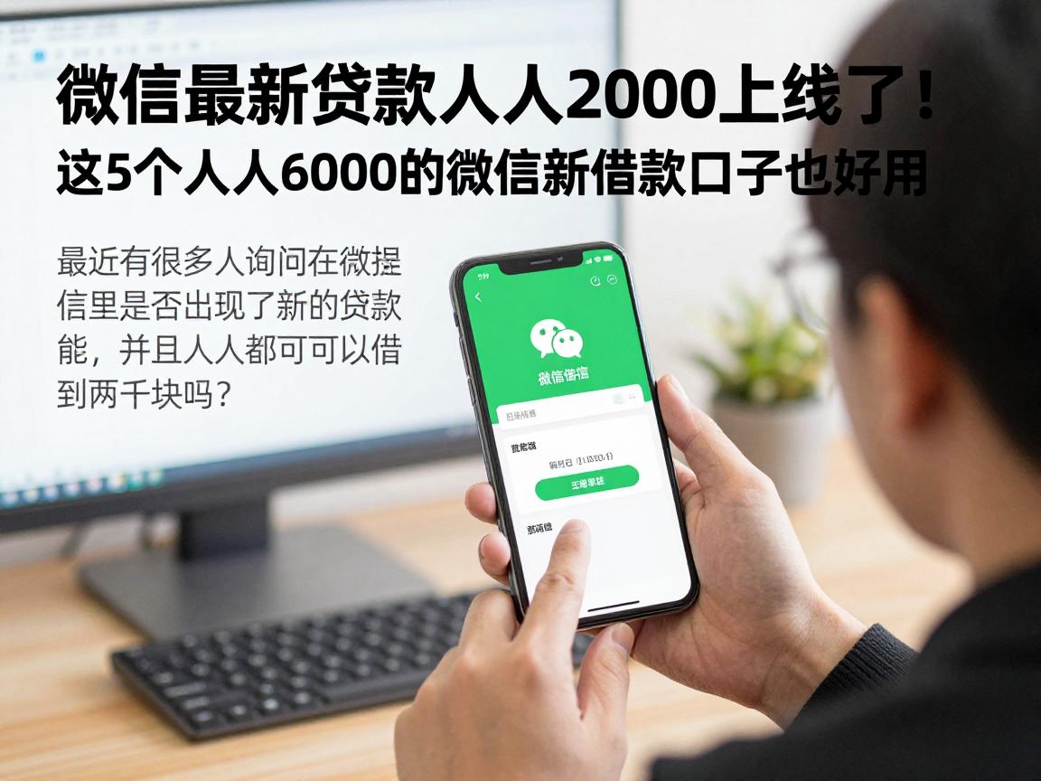 微信最新贷款人人2000上线了！这5个人人6000的微信新借款口子也超好用