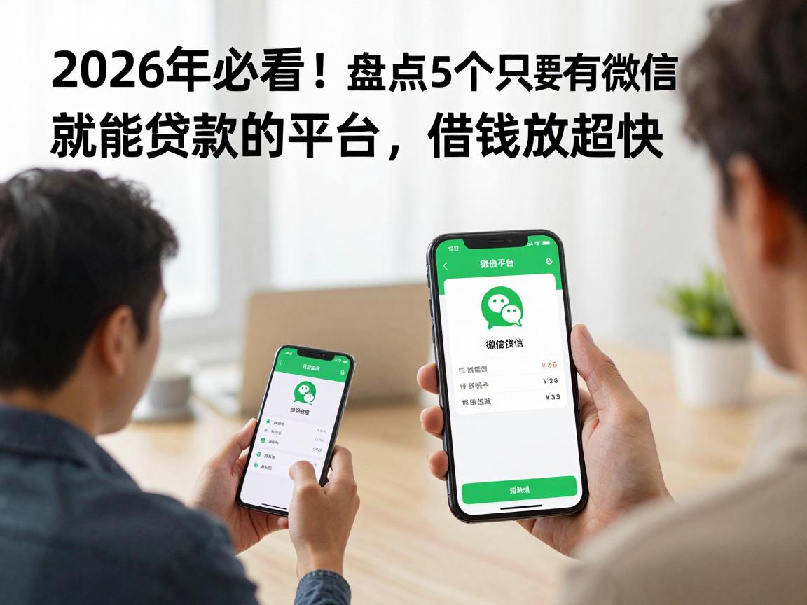 2026年必看！盘点5个只要有微信就能贷款的平台，借钱放款超快