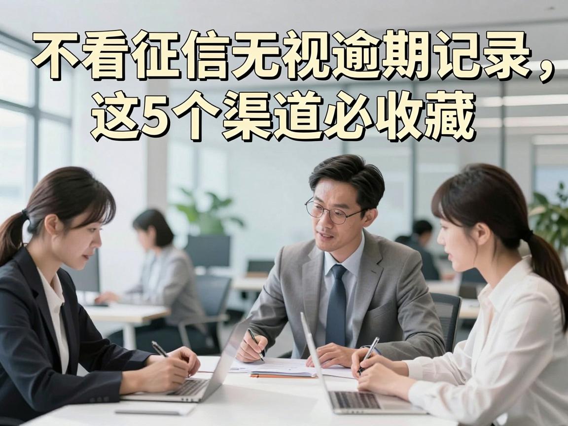 不看征信无视逾期记录，这5个渠道必收藏！