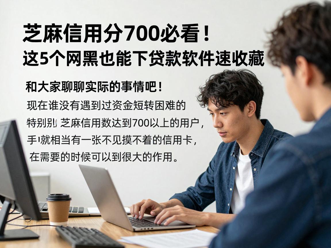 芝麻信用分700必看！这5个网黑也能下的贷款软件速收藏