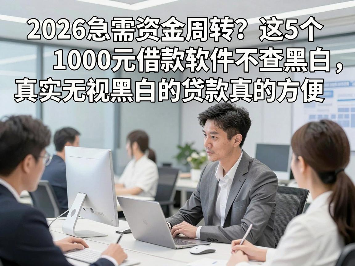 2026急需资金周转？这5个1000元借款软件不查黑白，真实无视黑白的贷款真的方便！