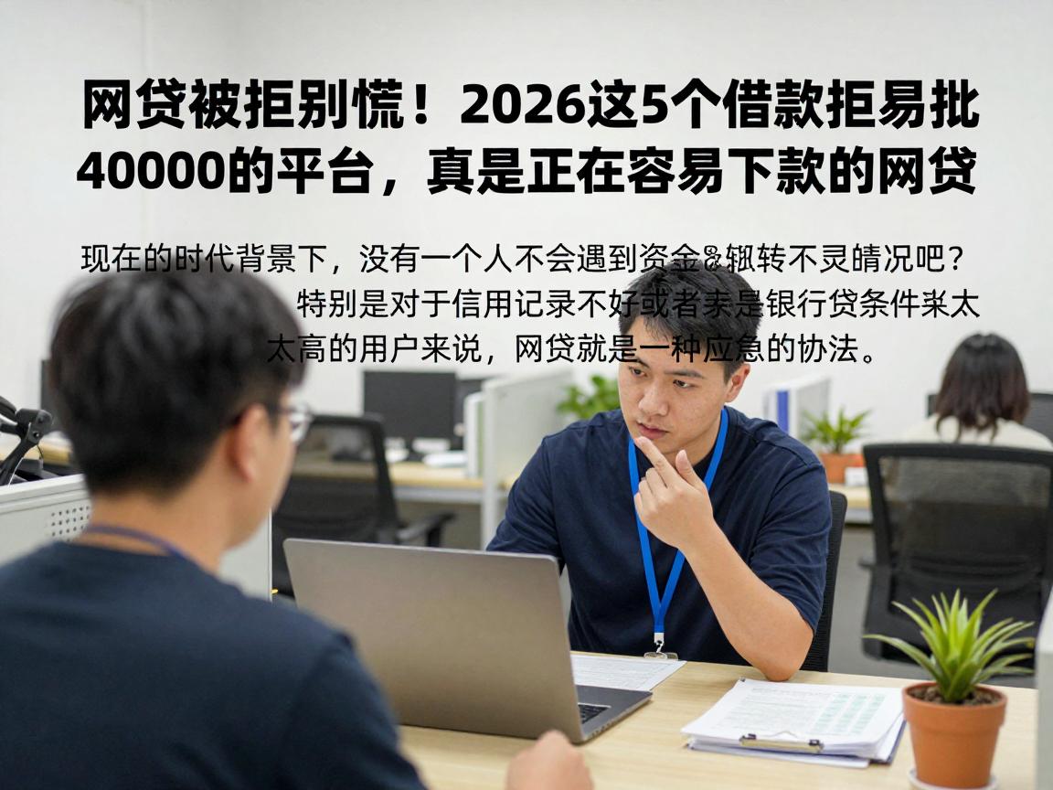 网贷被拒别慌!2026这5个借款被拒易批40000的平台,才是真正容易下款的网贷