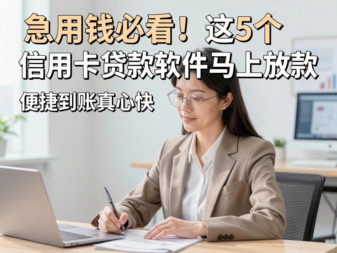 急用钱必看！这5个信用卡贷款软件马上放款，便捷到账真心快