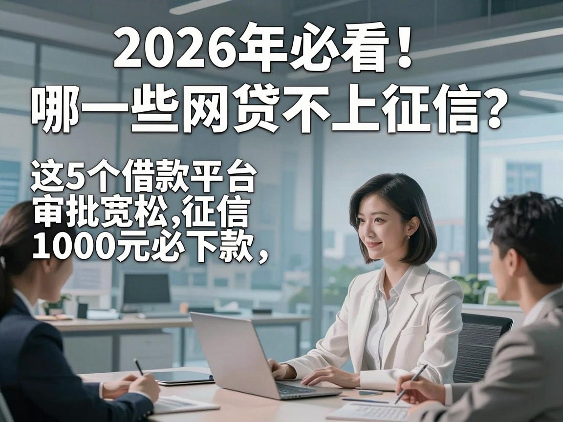 2026年必看！哪一些网贷不上征信？这5个借款平台审批宽松、征信要求不高，1000元必下款！