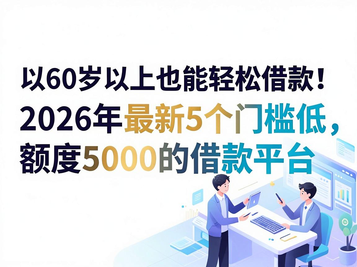 60岁以上也能轻松借款！2026年最新5个门槛低、额度5000的借款平台大盘点