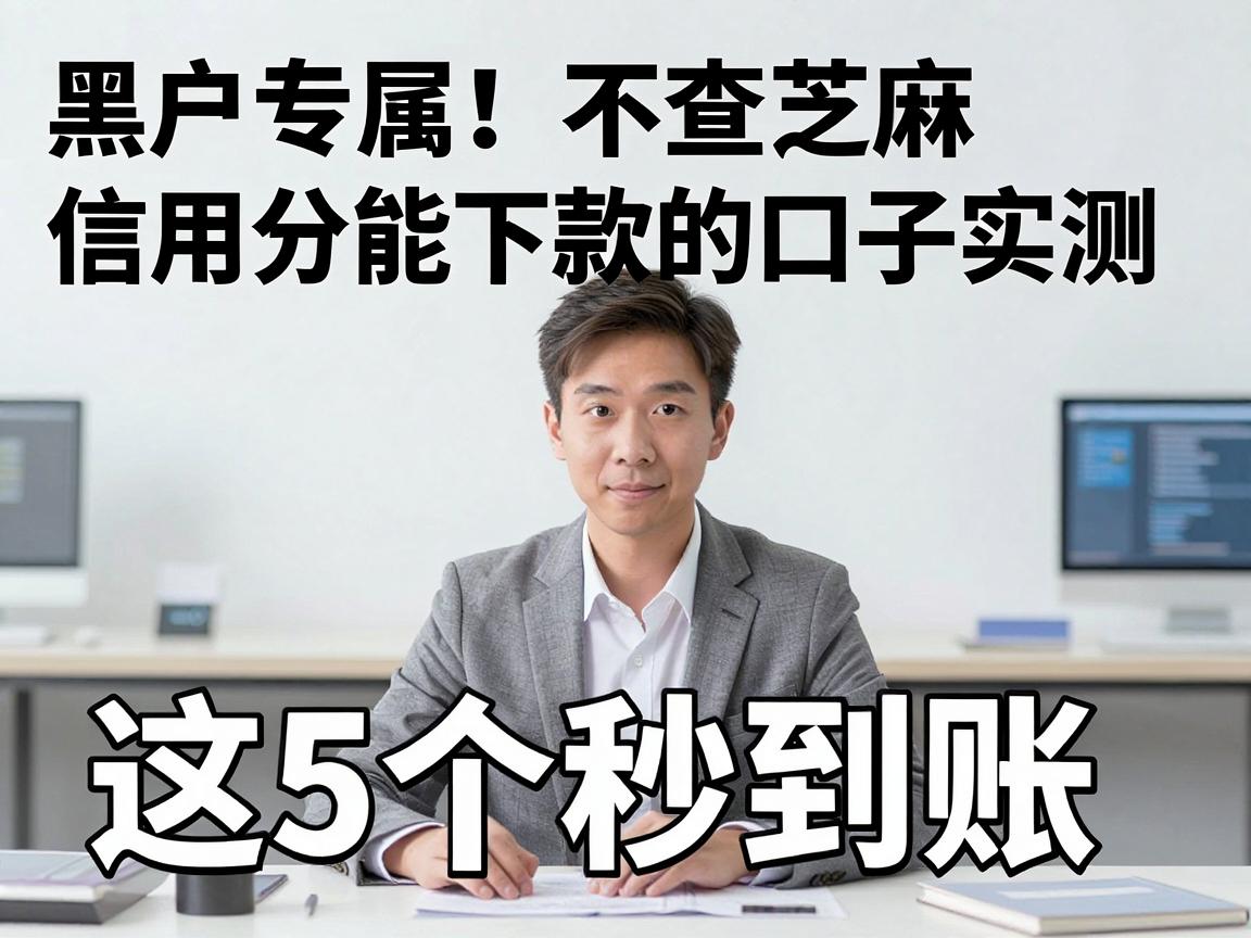 黑户专属！不查芝麻信用分能下款的口子实测，这5个秒到账