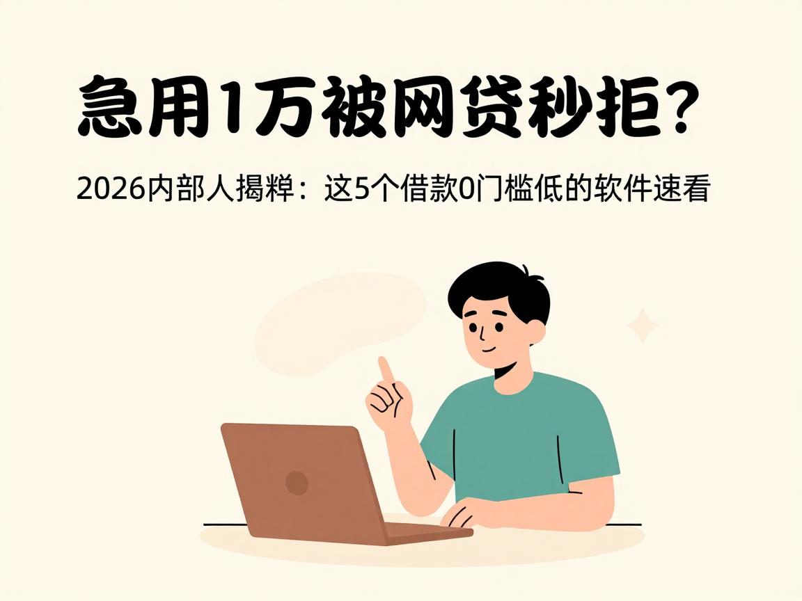 急用1万被网贷秒拒？2026内部人爆料：这5个借款10000门槛低的软件速看