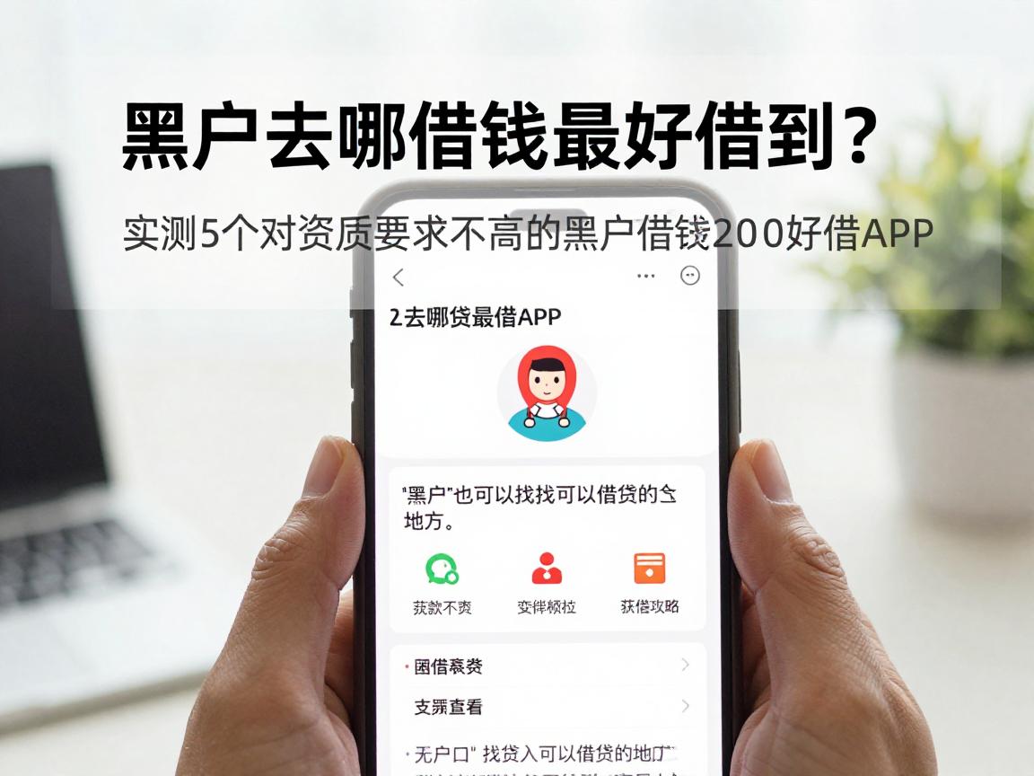 黑户去哪借钱最好借到？实测5个对资质要求不高的黑户借钱2000好借APP