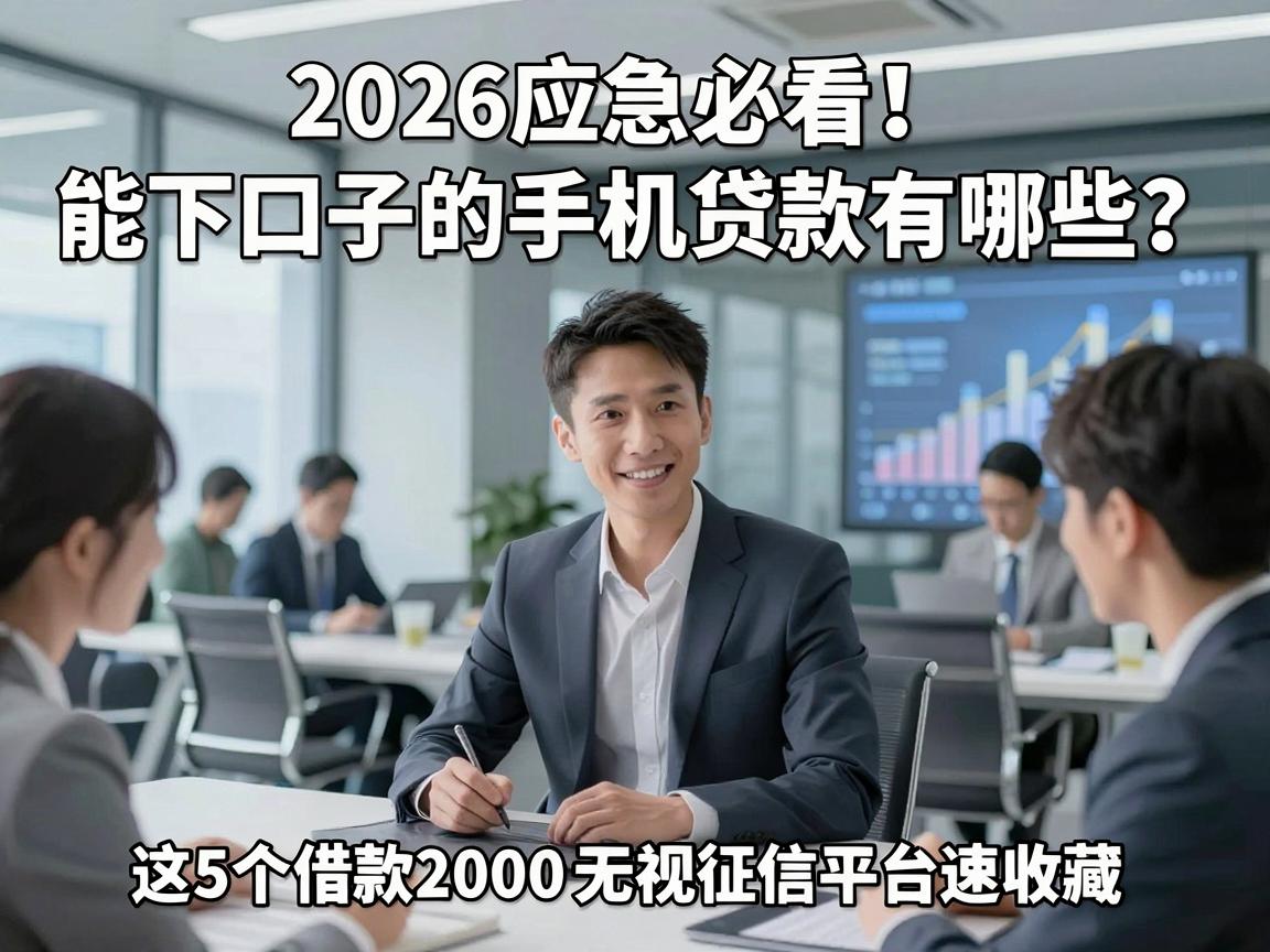 2026应急必看！能下口子的手机贷款有哪些？这5个借款2000无视征信平台速收藏