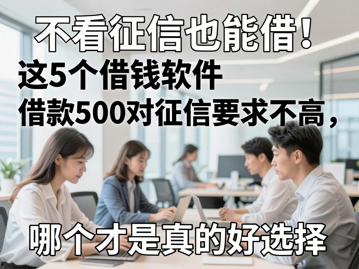 不看征信也能借！这5个借钱软件借款500对征信要求不高，哪个才是真的好选择？