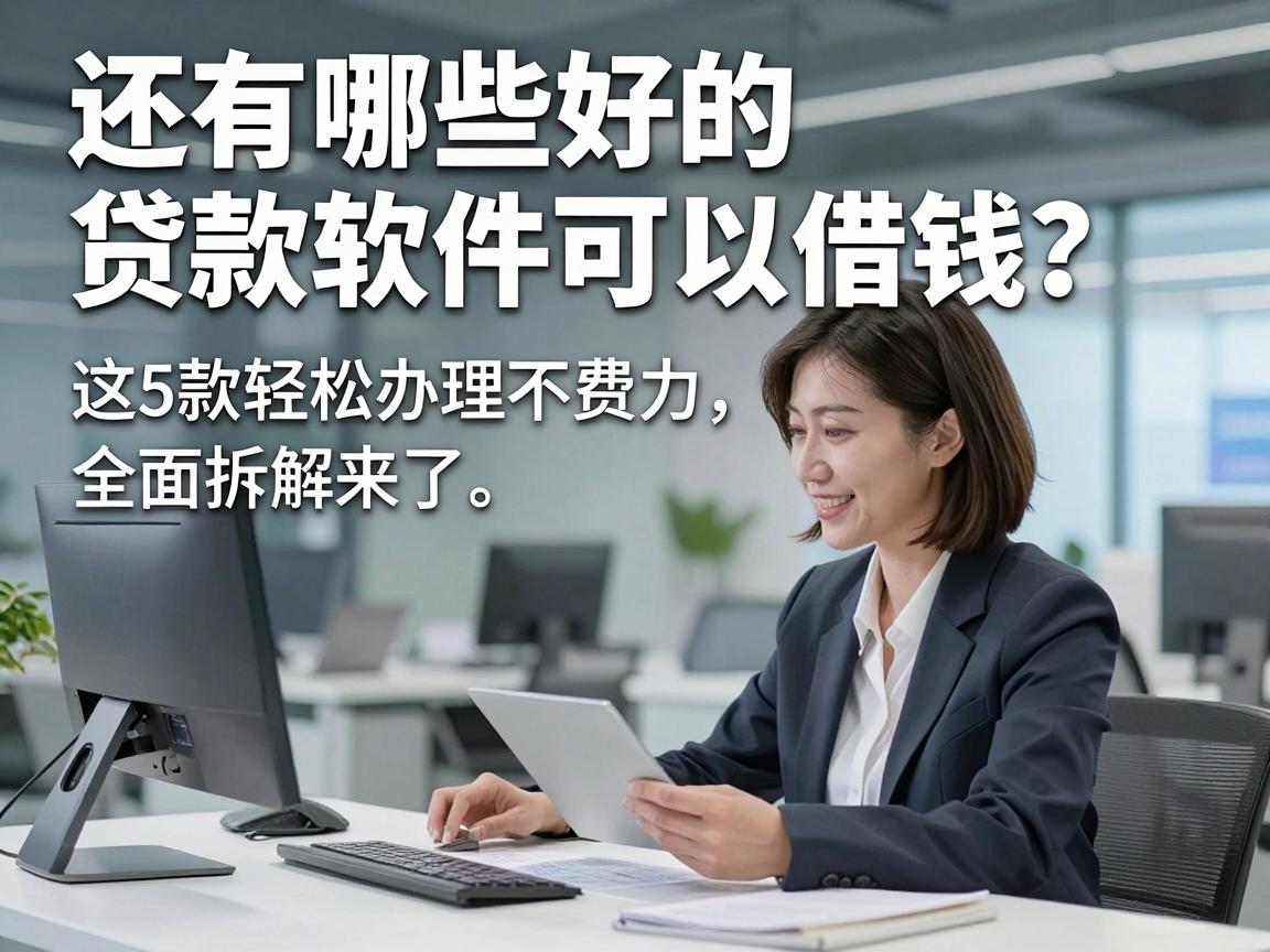 还有哪些好的贷款软件可以借钱？这5款轻松办理不费力，全面拆解来了！