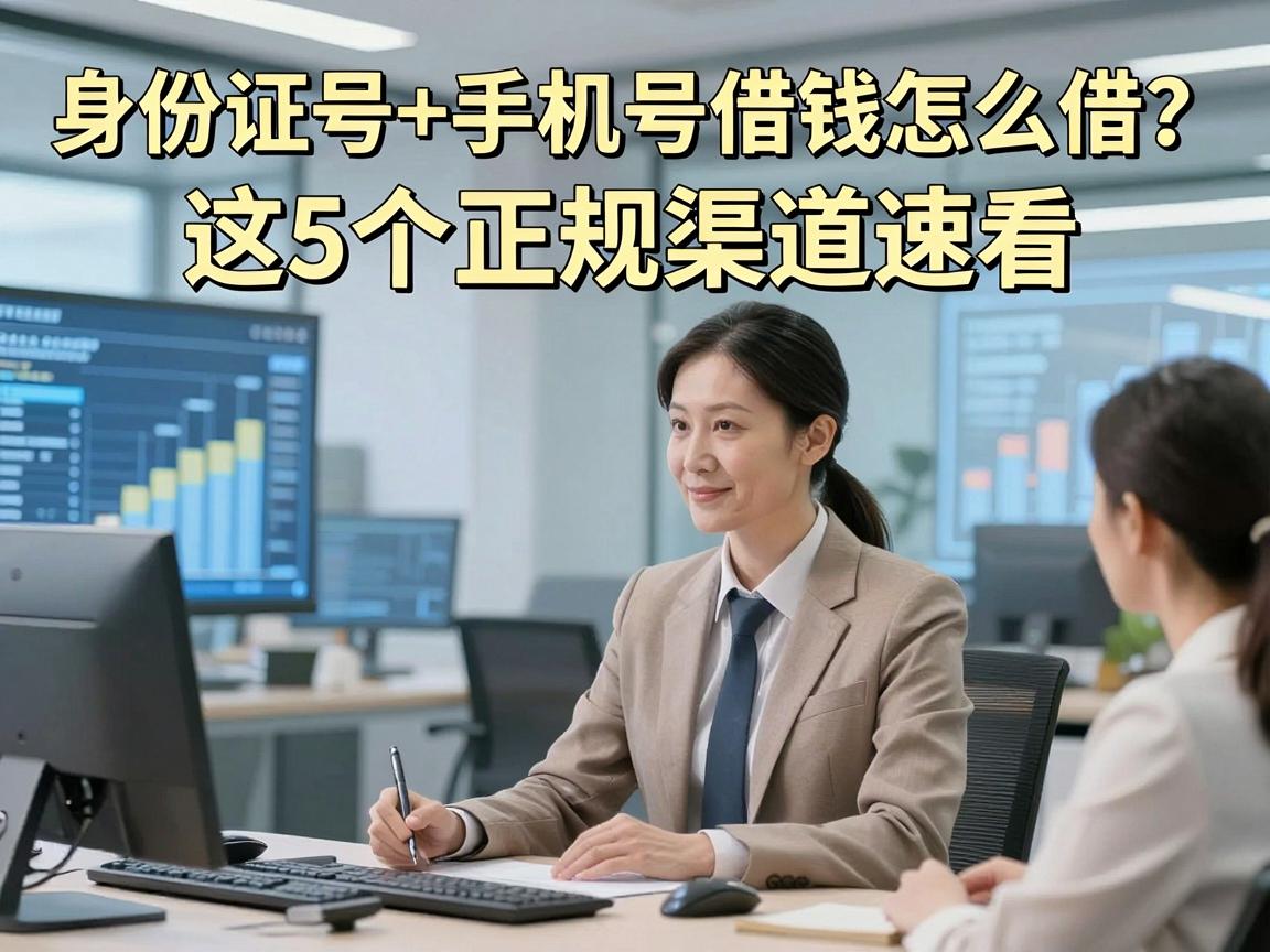 身份证号+手机号借钱怎么借？这5个正规渠道速看！
