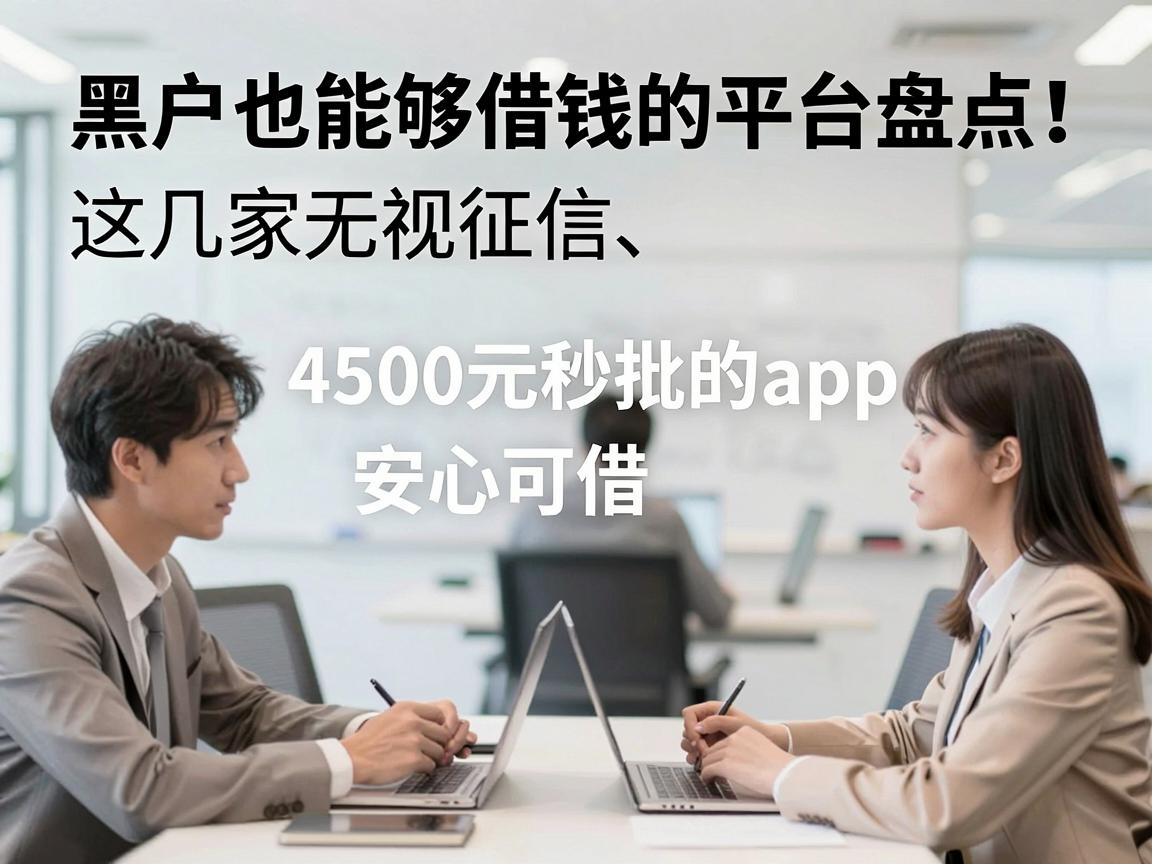 黑户也能够借钱的平台盘点！这几家无视征信、4500元秒批的App安心可借