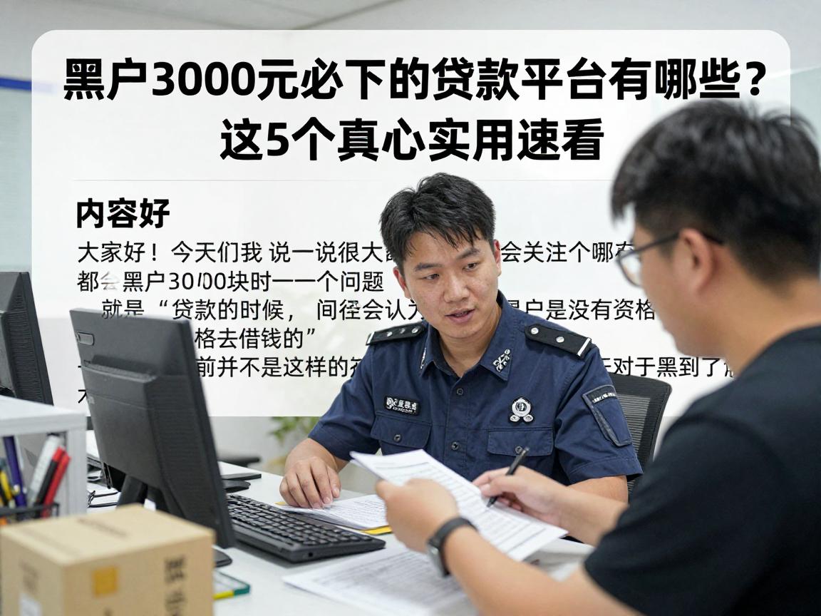 黑户3000元必下的贷款平台有哪些？这5个真心实用速看