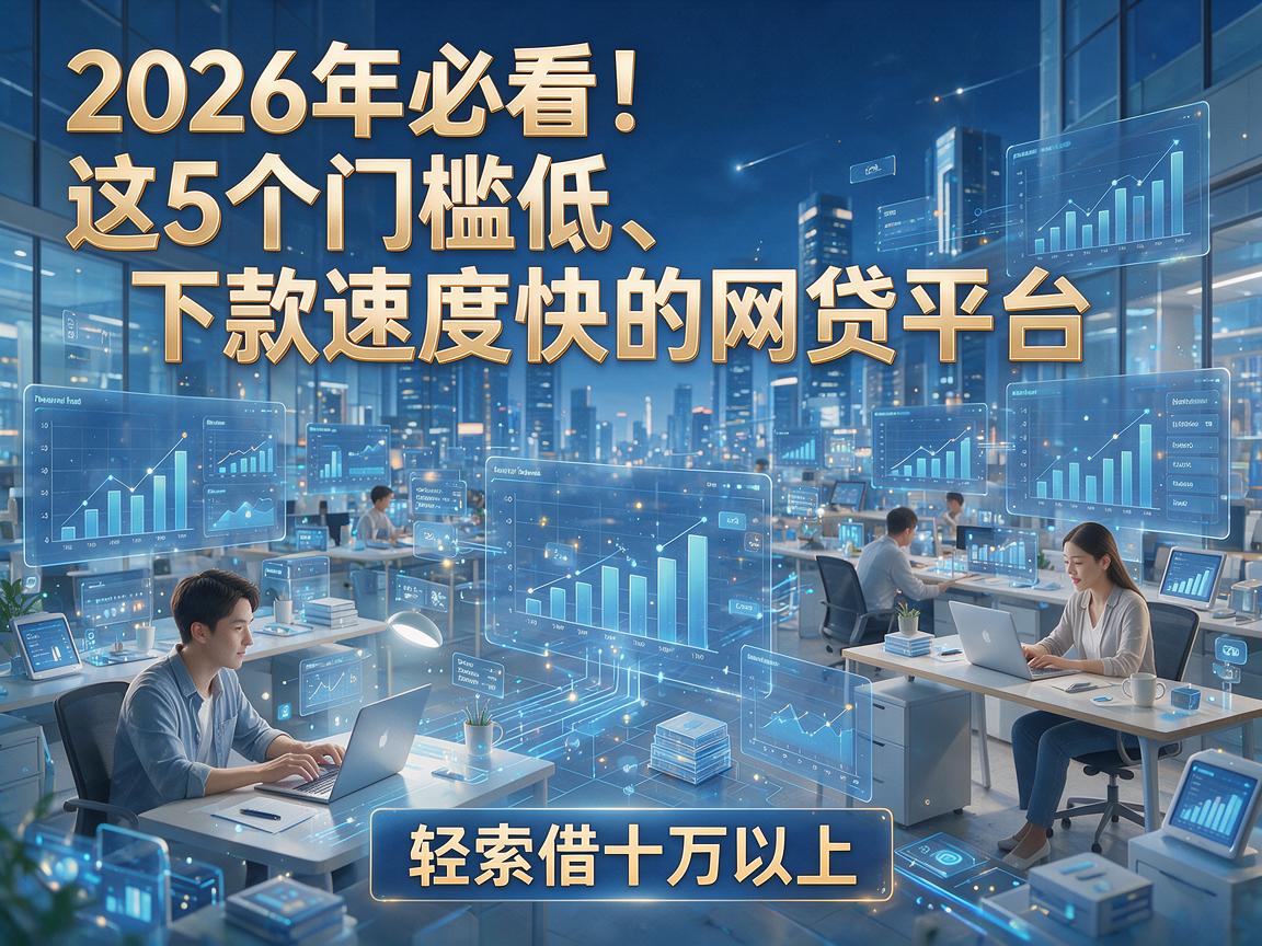 2026年必看！这5个门槛低、下款速度快的网贷平台，轻松借十万以上