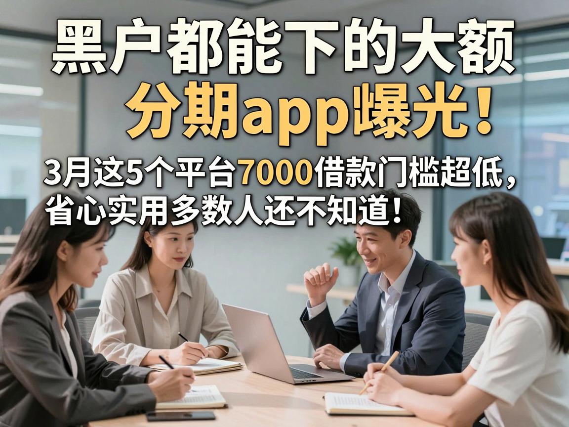 黑户都能下的大额分期app曝光！3月这5个平台7000借款门槛超低，省心实用多数人还不知道