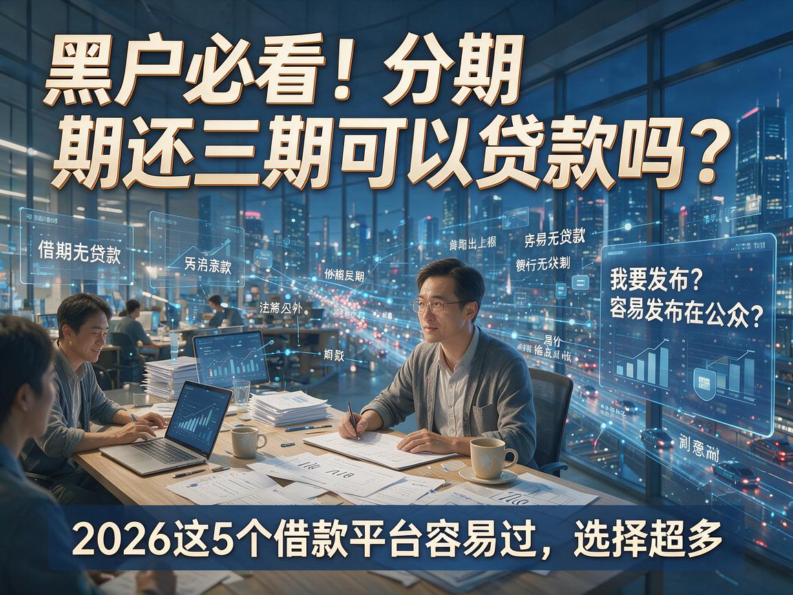 黑户必看！分期还三期可以贷款吗？2026这5个借款平台容易过、选择超多！