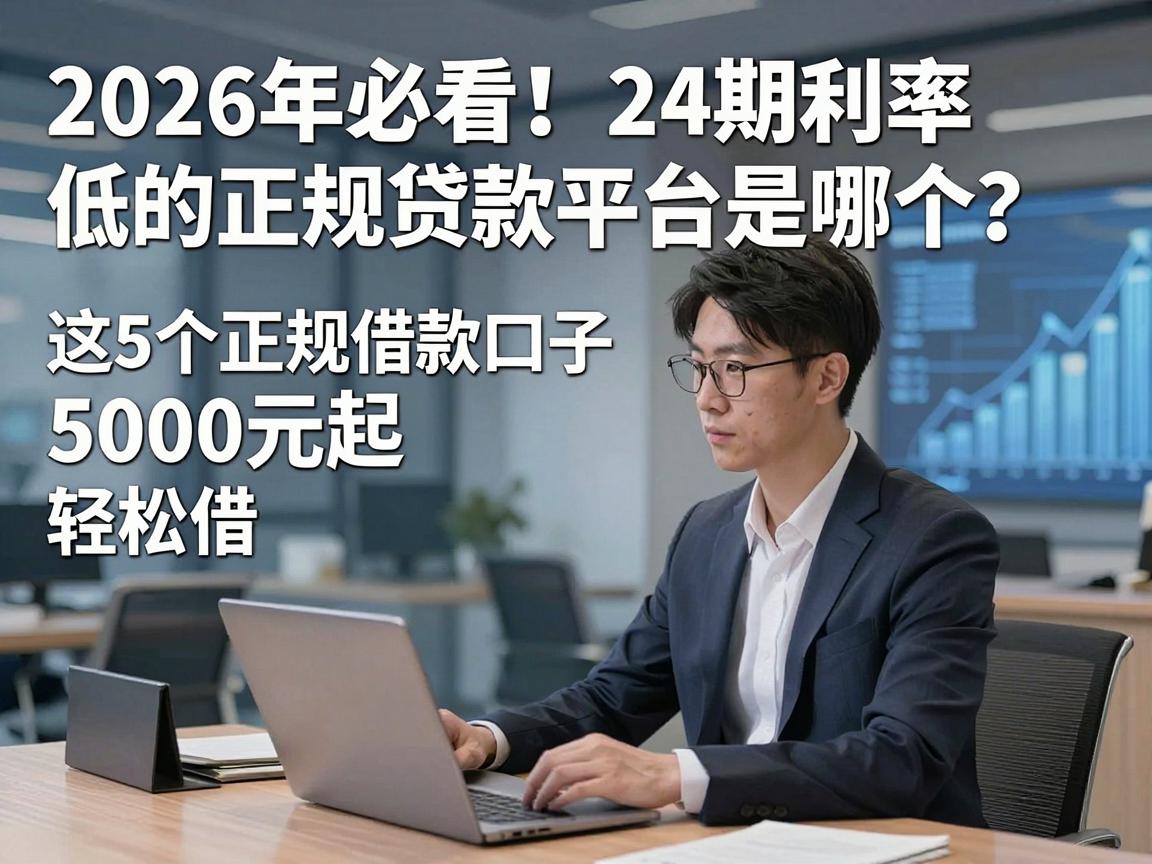 2026年必看！24期利率低的正规贷款平台是哪个？这5个正规借款口子5000元起轻松借