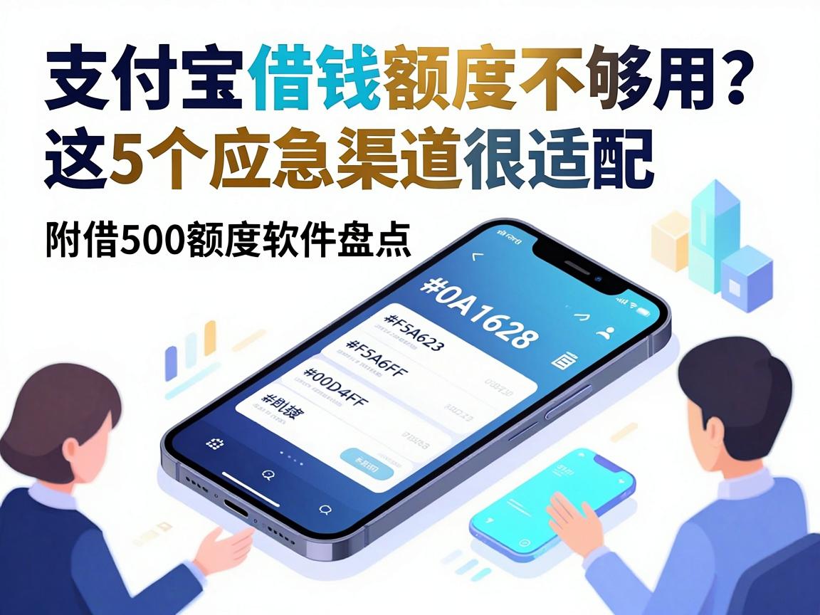 黑户苹果手机支付宝借钱额度不够用？这5个应急渠道很适配，附借500额度软件盘点