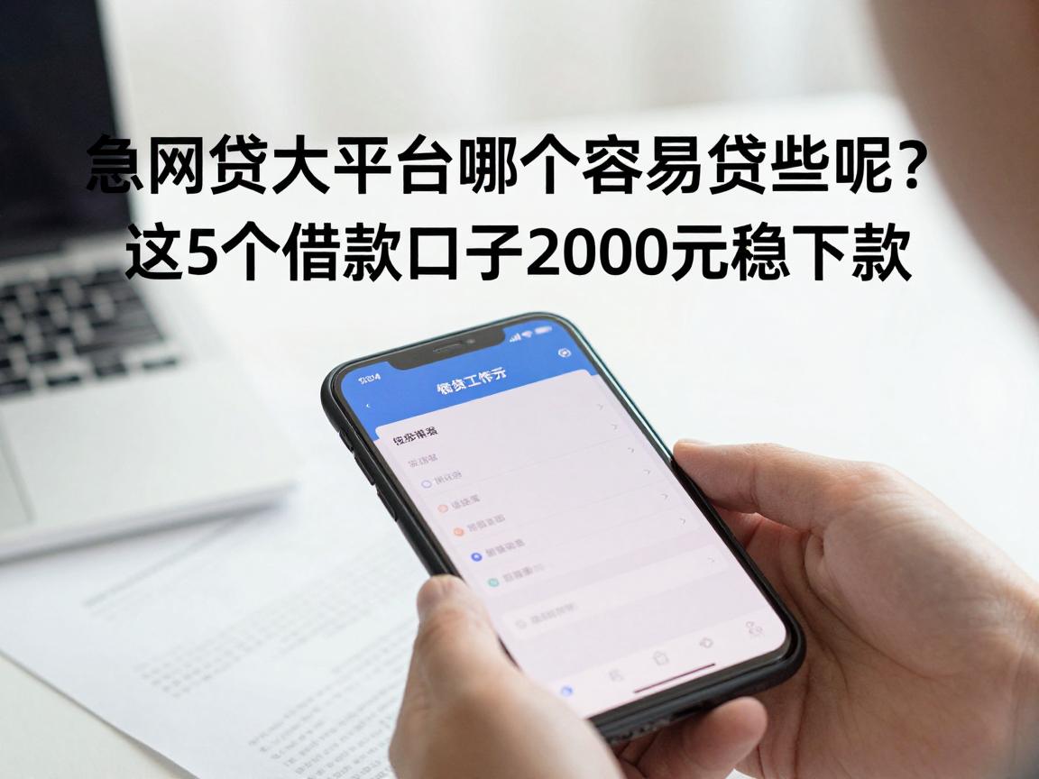 急用钱必看！网贷大平台哪个容易贷些呢？这5个借款口子2000元稳下款