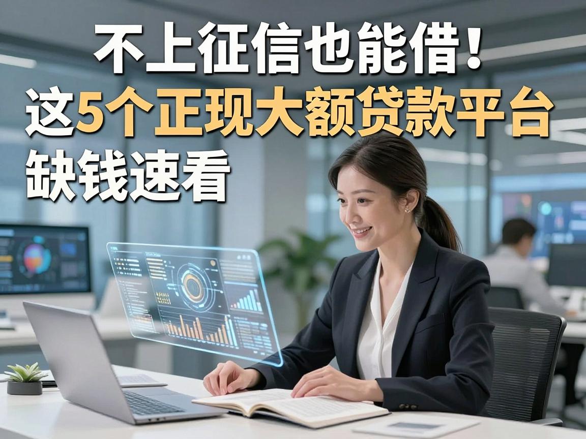 不上征信也能借！这5个正规大额贷款平台，缺钱速看