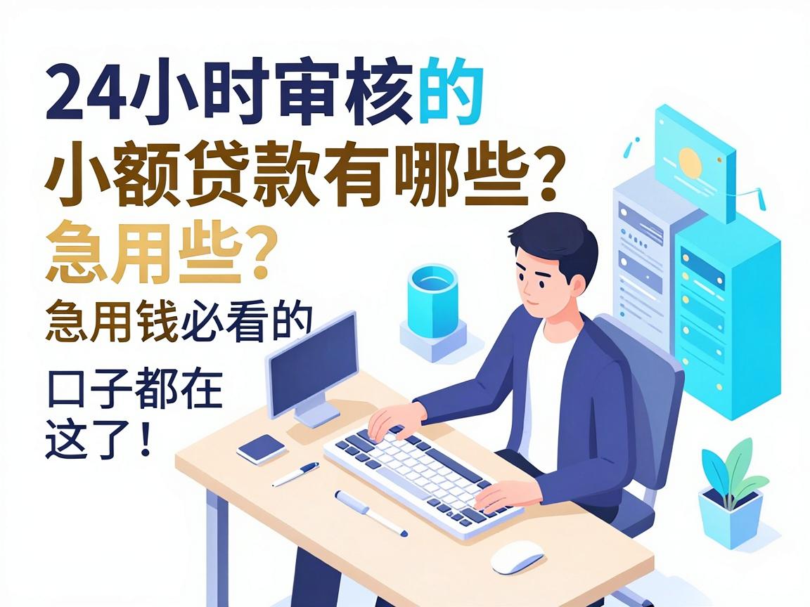 24小时审核的小额贷款有哪些？急用钱必看的口子都在这了！