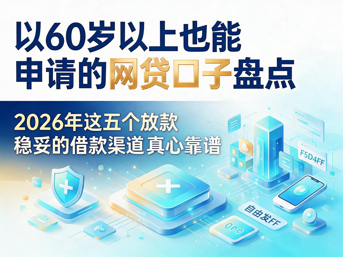 60岁以上也能申请的网贷口子盘点，2026年这五个放款稳妥的借款渠道真心靠谱