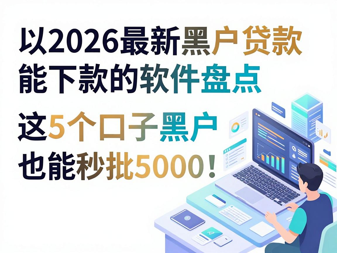 2026最新黑户贷款能下款的软件盘点，这5个口子黑户也能秒批5000！