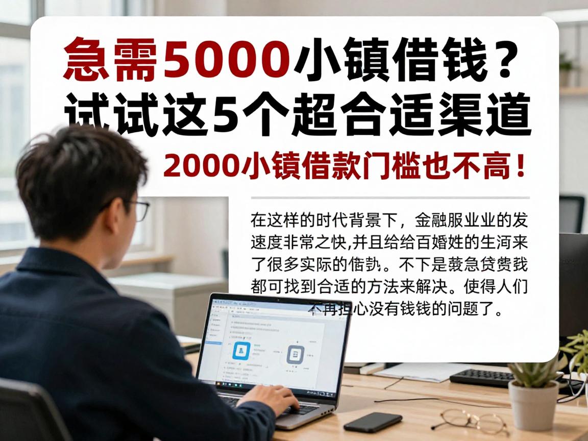 急需5000小额借钱？试试这5个超合适渠道，2000小额借款门槛也不高！